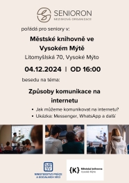 Kurz digitální gramotnosti pro seniory - způsoby komunikace na internetu